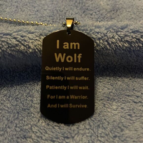 🐺Host Pick🐺 Wolf Pendant Dog Tag - Picture 2 of 3